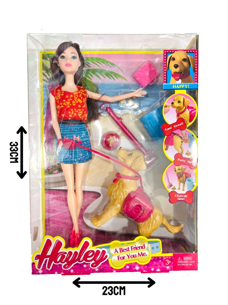 370132 MUÑECA CON PERRITO EN CAJA