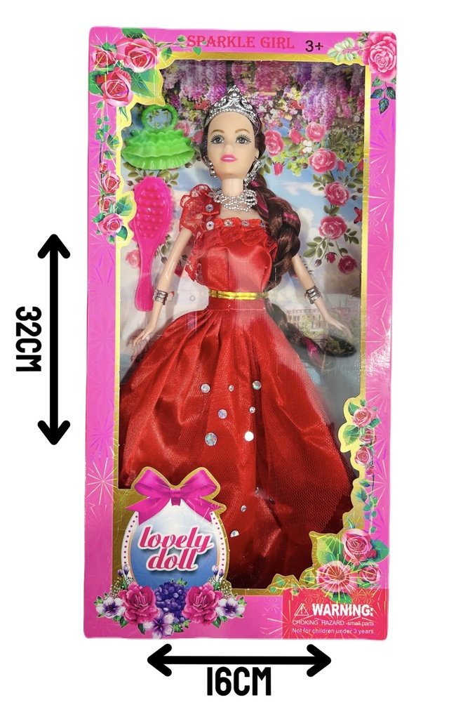 370140 MUÑECA PRINCESA CON TRENZA EN CAJA