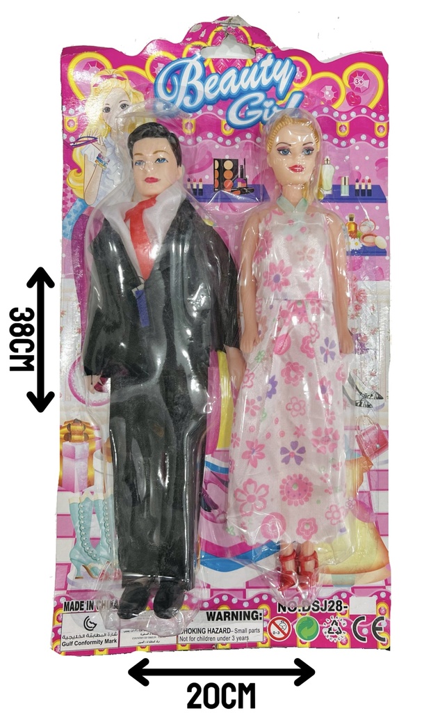 370153 Set MuÑEca Y MuÑEco Blister