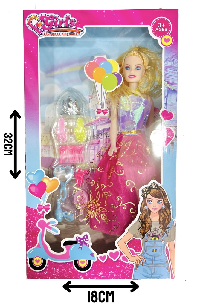370175 MuÑEca C/Accesorios Caja