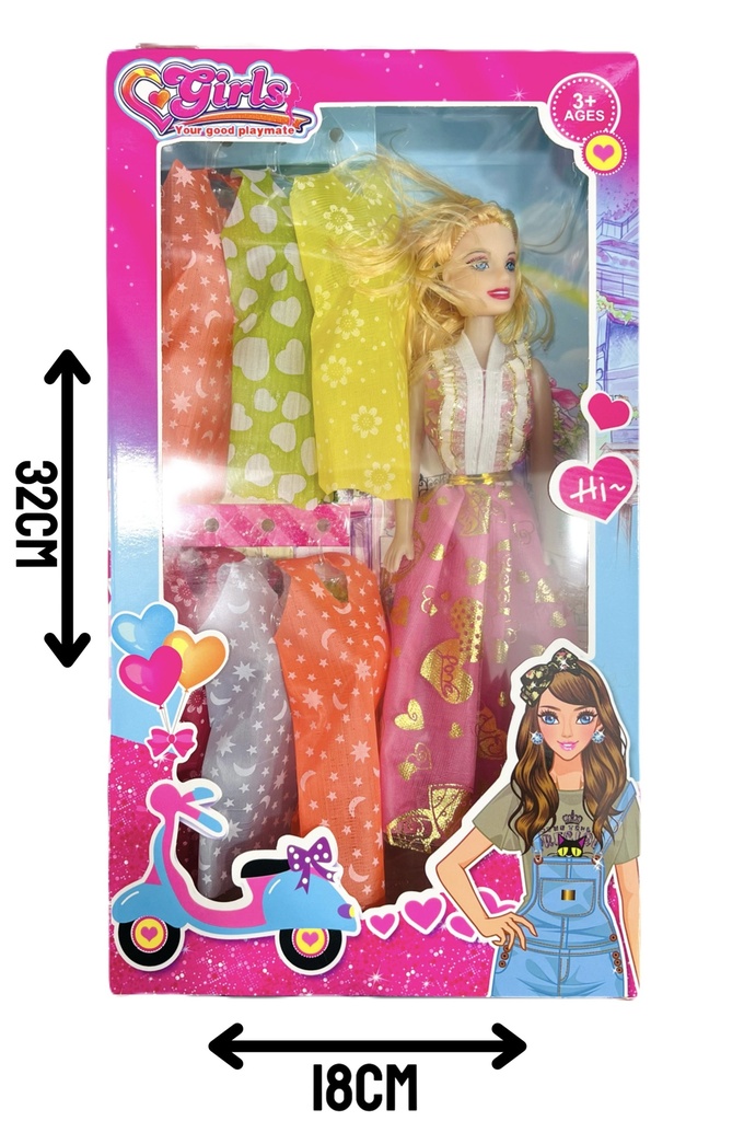 370176 MuÑEca C/Accesorios Caja