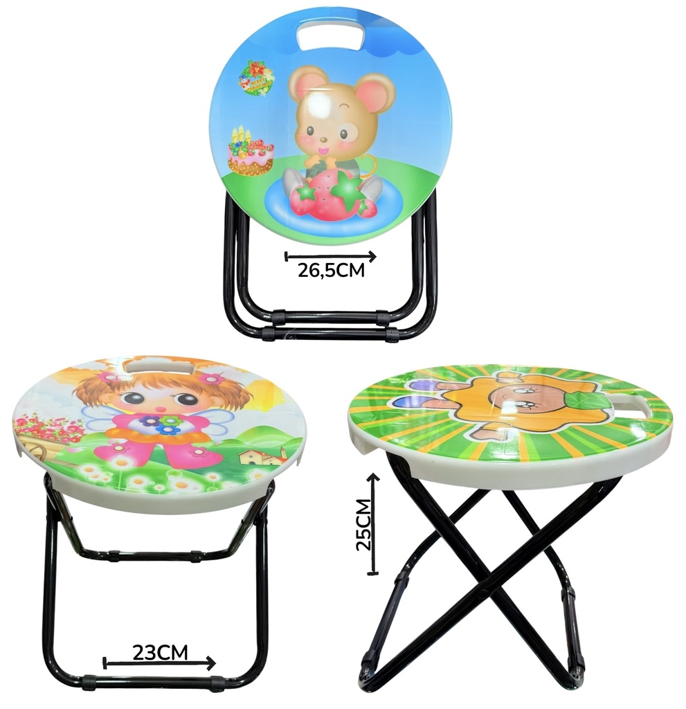 Banqueta Infantil Plegable Plastico