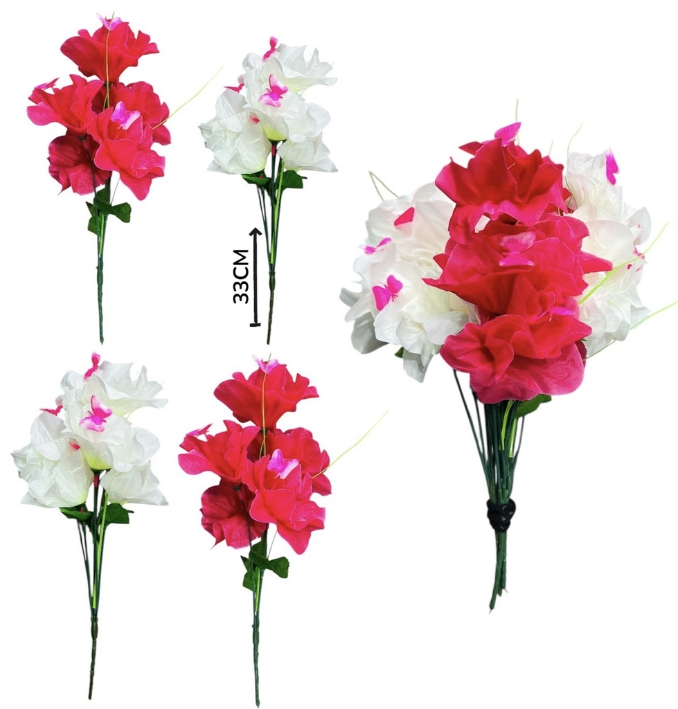Flor Campanita Grande Con Mariposa