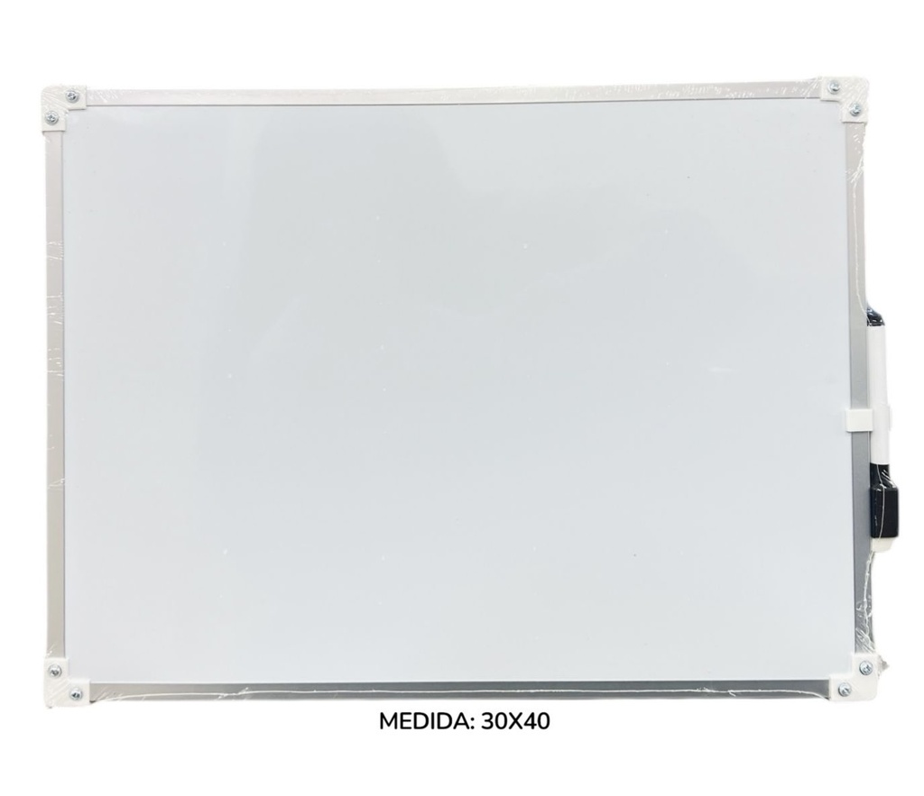 Pizarra Blanca 30X40 Con Fibra