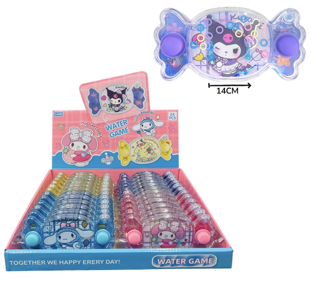 Juego De Agua Kuromi Caramelo Displayx24
