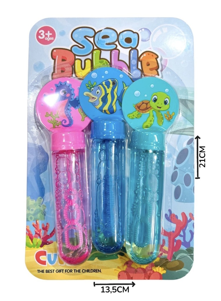 Burbujero Animales De Mar x3