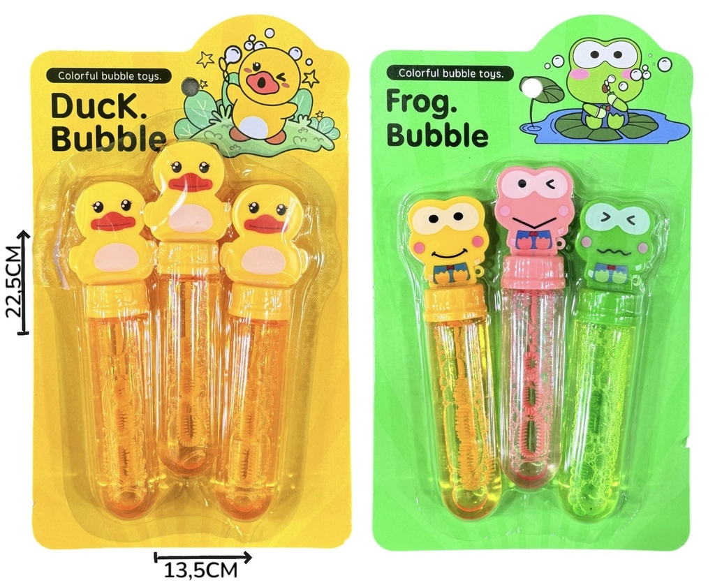 Burbujero Patito/Ranita X3 En Blister