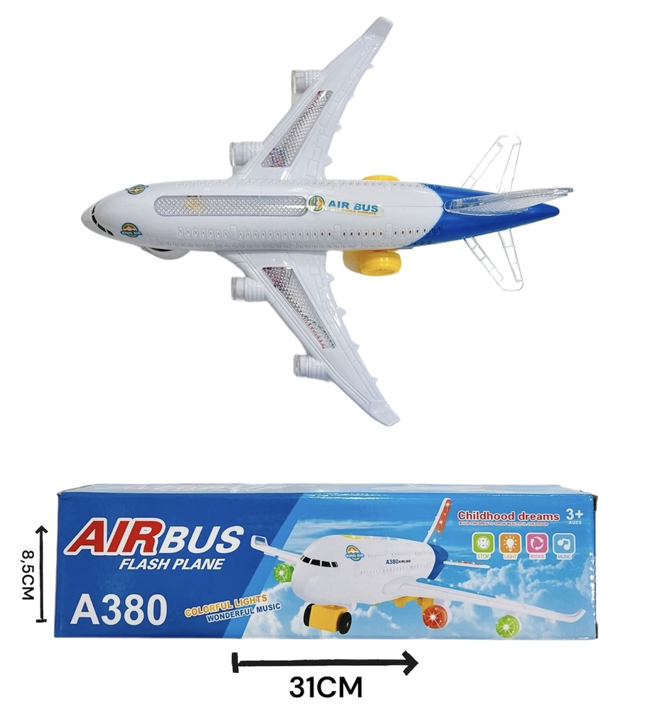 370396 Avion A Pila C/Luz Y Sonido Caja