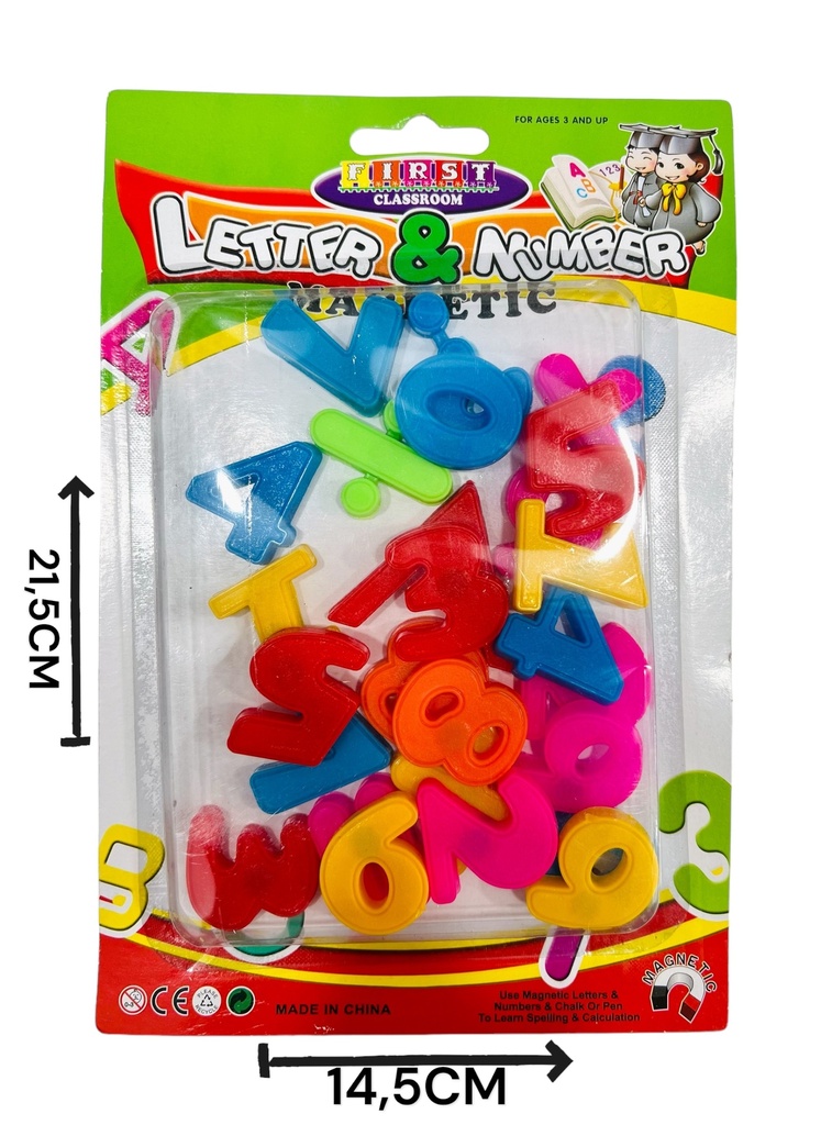370537 Set De Numeros Y Letras Magneticos