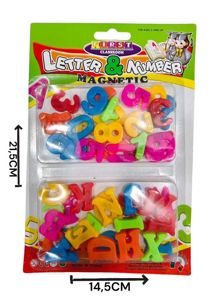 370538 Set De Numeros Y Letras Magneticos