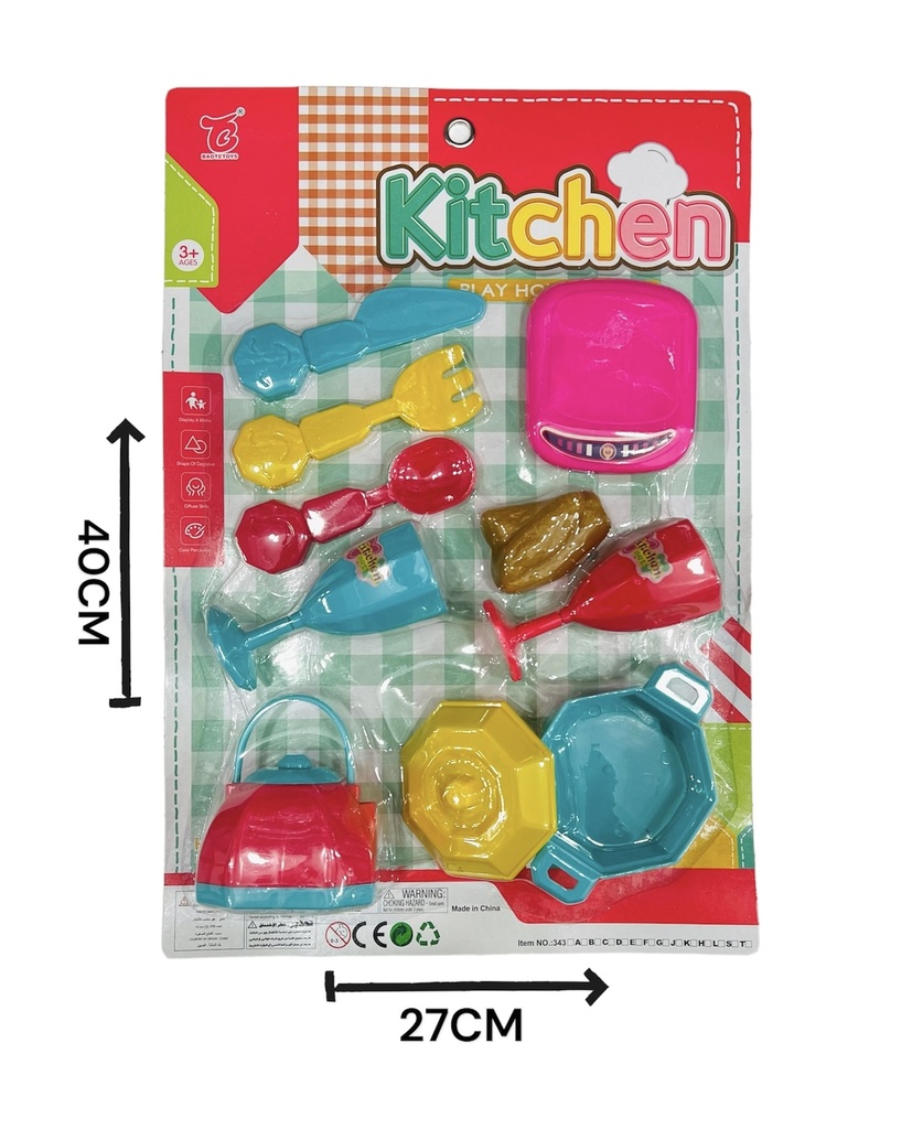 370899 Set Cocina X 10 Accesorios