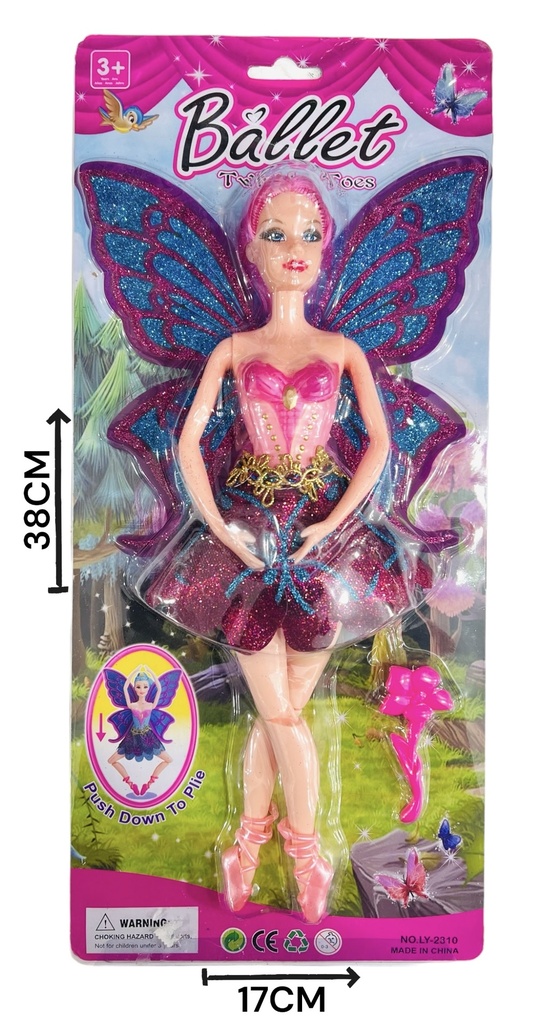 MuÑEca Hada Articulada Ballet Blister Hwa898007