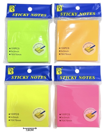 [511409] Notas Adhesivas Fluor