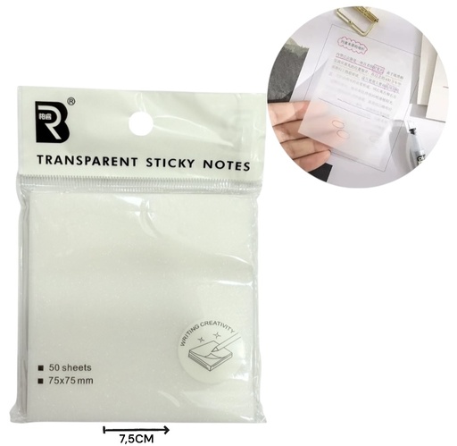 [511410] Notas Adhesivas Transparentes