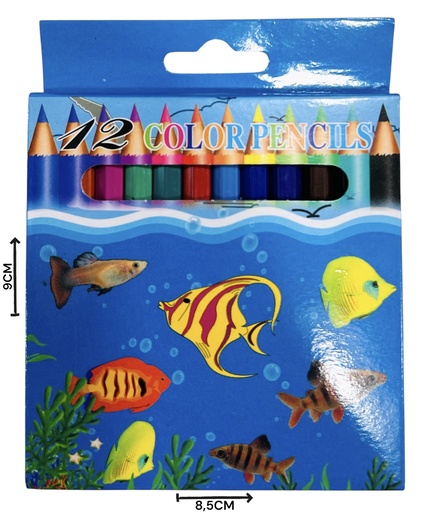 [511414] Lapices De Colores Cortos X12 3.5-12