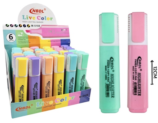 [511437] Resaltador Pastel Displayx36