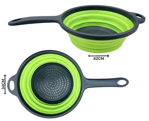 [511454] Colador Plegable De Silicona Con Mango