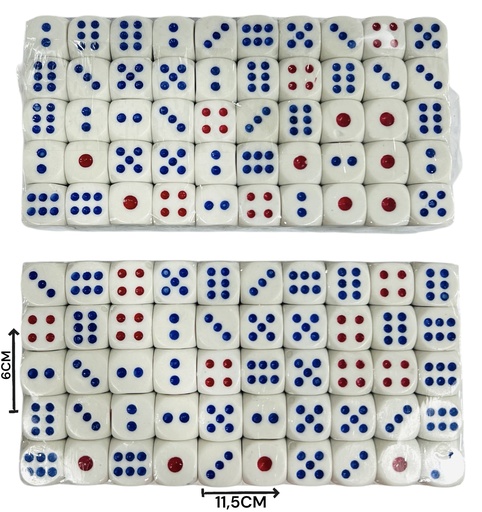 [511458] Dados De PlÁStico X100