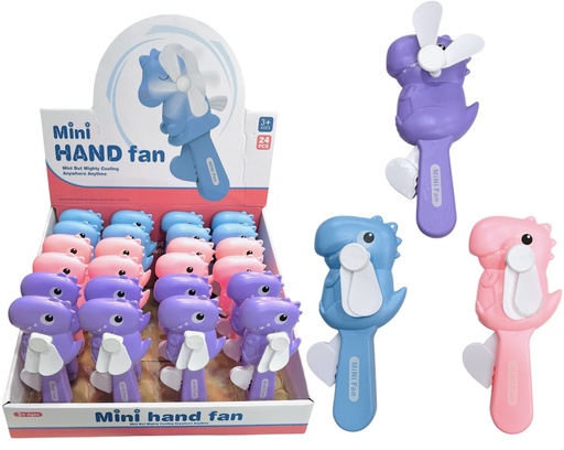 [612077] Mini Ventilador De Mano Dino Displayx24