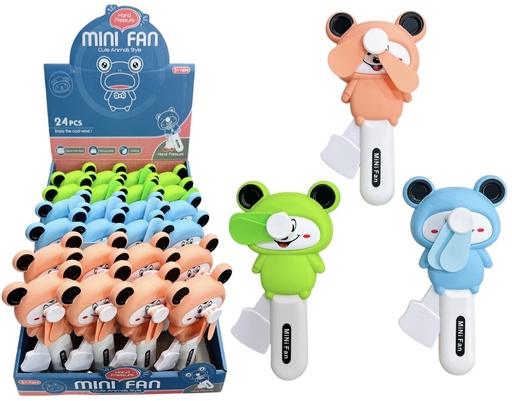 [612080] Mini Ventilador De Mano Oso Displayx24