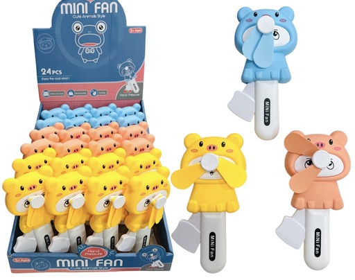 [612082] Mini Ventilador De Mano Chanchito Displayx24