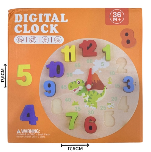 [511561] Reloj Didactico Madera