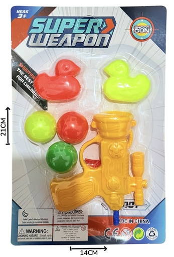 [622554] Pistola Lanza Bolas Y Patos Blister