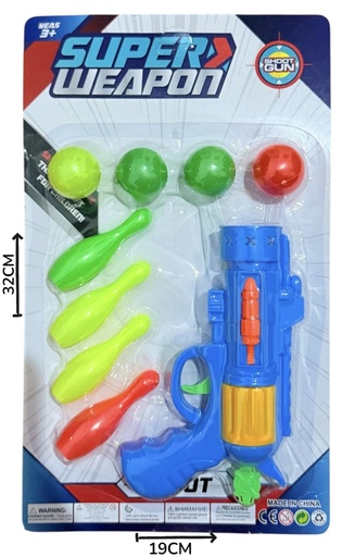 [622601] Pistola Lanza Bolas En Blister