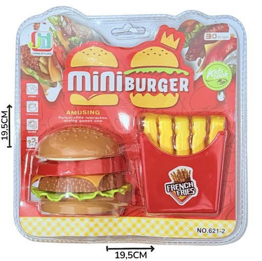 [622141] Set Cocina Hamburguesa Y Papas Blister