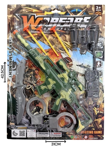 [622624] Set Militar Con Lanza Dardos En Blister