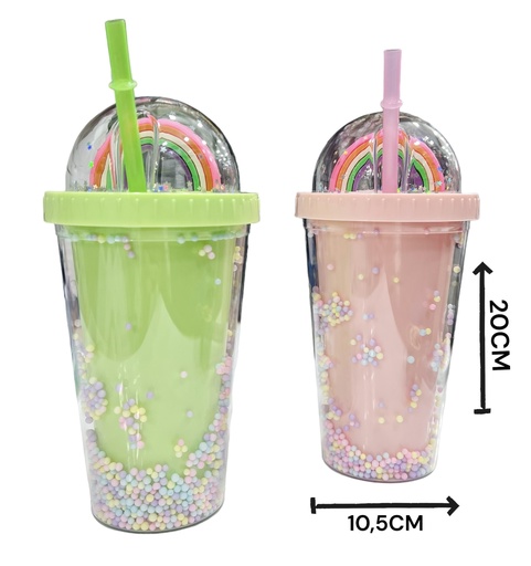 [510929] Vaso Infantil Arco Iris 450 Ml