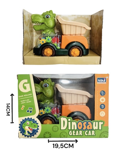 [HW22044276] 360361 Camion A Pila Dinosaurio Con Luz Y Sonido