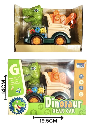 [HW22044277] 360365 Camion A Pila Dinosaurio Con Luz Y Sonido