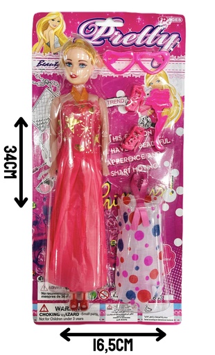 [HW22017663] 370148 MuÑEca Con Accesorios En Blister
