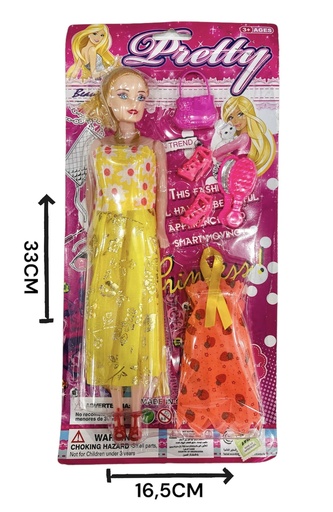 [HW22017664] 370149 MuÑEca C/Accesorios En Blister