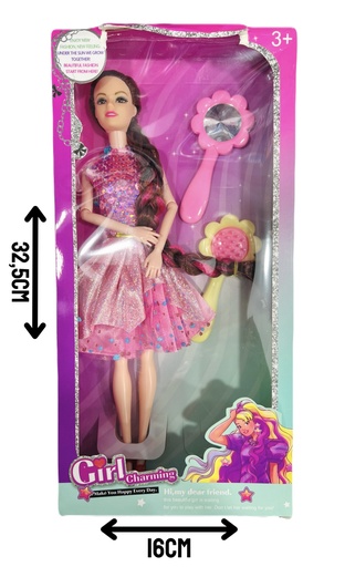 [510404] 370158 MuÑEca Articulada C/Accesorios En Caja