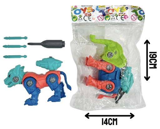 [HW22099889] 370579 Dinosaurio Desarmable En Bolsa