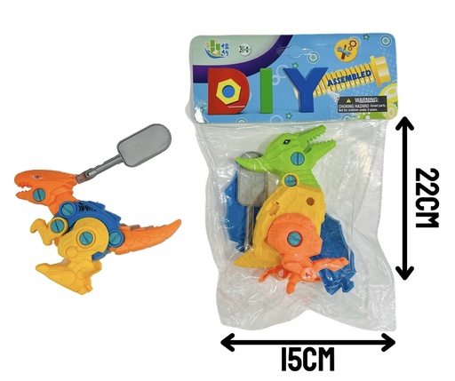 [HW22103827] 370584 Dinosaurio Transformer Desarmable En Bolsa