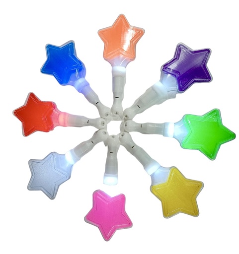 [510558] 510558 Varita Con Luz Corta Con Estrella