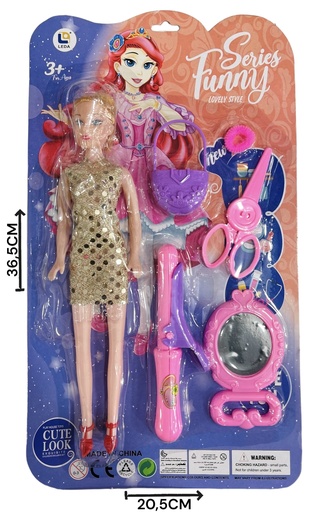 [611546] Set De Belleza C/MuÑEca Blister Hw22079725