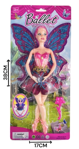 [610848] MuÑEca Hada Articulada Ballet Blister Hwa898007