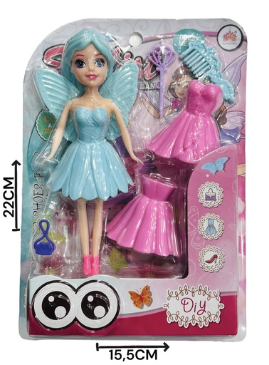 [610833] MuÑEca Hada C/Accesorios Blister Hw23029410