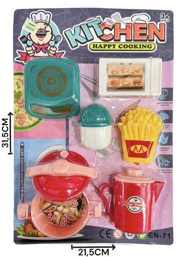 [611685] Set Cocina Microondas Pesa Y Accesorios Hw22102931