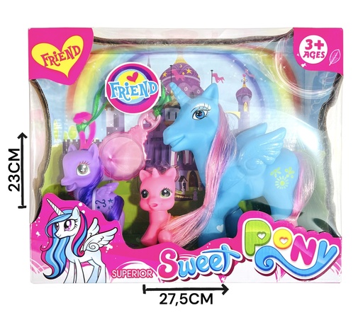 [612030] Pony Con Accesorios X3 Hw23029415