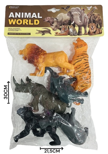 [612026] 612026 Set Animales De Selva X6 Bolsa Hw22106198