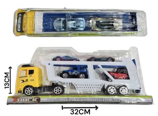 [610960] Camion Mosquito A Friccion Con Autitos Hw22065900