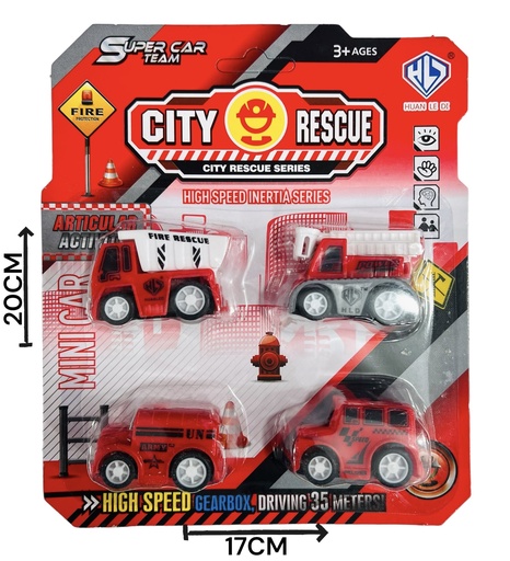 [611010] Camion Bombero X4 Blister Hw19041495