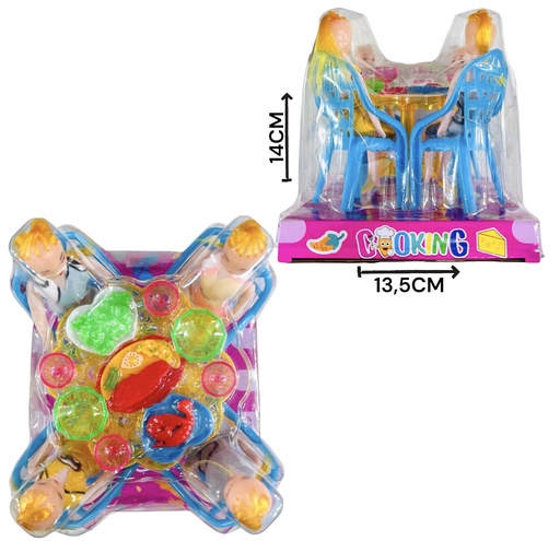[611701] Juego De Muebles Mesa Redonda Con MuÑEquitashw23030872