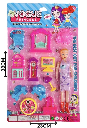[611649] Set Muebles C/MuÑEca Blister Hw19109172