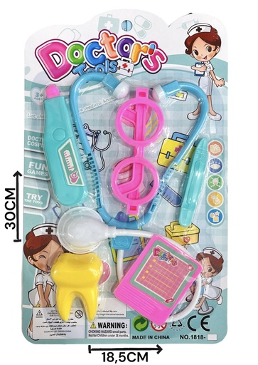 [611621] Set Doctor Estetocopio Anteojos Y Muelita Hw20092632